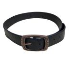  хорошая вещь DIESEL дизель Logo пряжка кожаный ремень черный мужской женский б/у одежда б/у 