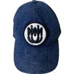 ショッピングMIUMIU 美品 miumiu ミュウミュウ ロゴワッペン デニム ベースボール キャップ Sサイズ インディゴ レディース 古着 中古