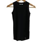  прекрасный товар 24AW UN3D. Anne s Lead Basic ребра вязаный майка cut and sewn 522432601001 свободный размер черный женский б/у одежда б/у 