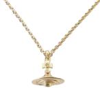 ショッピングヴィヴィアン 良品 Vivienne Westwood ヴィヴィアンウエストウッド 3D タイニー オーブ ネックレス ゴールドカラー レディース 古着 中古