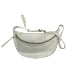  прекрасный товар PRATO puller to кожа сумка "body" белый мужской женский б/у одежда б/у 