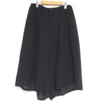 ショッピングサルエル 美品 Y's ワイズ ヨウジヤマモト ドローストリング ワイド サルエルパンツ YR-P14-101 サイズ2 ブラック メンズ レディース 古着 中古