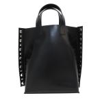 美品 tao タオ コムデギャルソン ステアガラス 牛革レザー スタッズ付トートバッグ TC-K 204 ブラック メンズ レディース 古着 中古