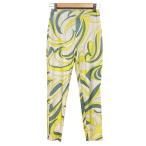  прекрасный товар EMILIO PUCCI Emilio Pucci общий рисунок леггинсы брюки желтый женский б/у одежда б/у 