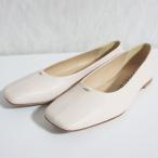  прекрасный товар FABIO RUSCONI fabio rusko-ni квадратное tu плоская обувь туфли-лодочки S-5675 размер 36 23cm соответствует слоновая кость женский б/у одежда б/у 