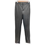  хорошая вещь DOUBLE STANDARD CLOTHING двойной стандартный механизм закрывания искусственная кожа обтягивающий брюки размер 36 черный женский б/у одежда б/у 