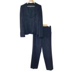  прекрасный товар ESCADA Escada мульти- полоса жакет брючный костюм выставить 36 черный женский б/у одежда б/у 