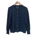  прекрасный товар 24SS Theory luxe теория ryuksWASHABLE SILK CYNTHIA шелк вязаный кардиган tops ансамбль 38 темно-синий женский б/у одежда б/у 