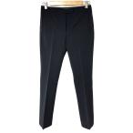 ショッピングプラダ 美品 PRADA プラダ ストレッチ ポリエステルパンツ 38 ブラック レディース 古着 中古