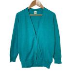 ショッピングロンハーマン 美品 Ron Herman ロンハーマン Vネック メランジ ニットカーディガン S エメラルドグリーン レディース 古着 中古