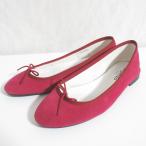  прекрасный товар repetto Repetto Cendrillon замша ba Rely na обувь балетки туфли-лодочки 36 примерно 23.5cm лиловый женский б/у одежда б/у 