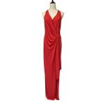  прекрасный товар LAUREN RALPH LAUREN low Len Ralph Lauren образец товар безрукавка dore-p maxi платье One-piece 6 красный женский б/у одежда б/у 