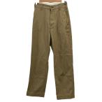  хорошая вещь Shinzonesin Zone WASHED HIGH WAIST CHINO высокий талия брюки из твила брюки 23MMSPA07 размер 32 бежевый женский б/у одежда б/у 
