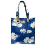 Cath Kidston キャスキッドソン 雲柄 トート バッグ ラージ ブックバッグ クラウド かばん PVC 青 ブルー レディース 古着 中古