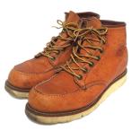 RED WING レッドウィング 875 犬刻印 97年製 アイリッシュセッター モックトゥ ワークブーツ ショートブーツ 8D 26cm ブラウン メンズ 古着 中古