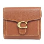 美品 COACH コーチ タビー スモール ウォレット 財布 二つ折り レザー コンパクト 76527 茶 ブラウン レディース 古着 中古