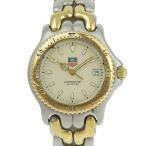 良品 TAG Heuer タグホイヤー デイト クォーツ ウォッチ 腕時計 WG1221-K0 アイボリー文字盤 メンズ 古着 中古