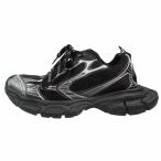 良品 BALENCIAGA バレンシアガ 3XL ダッド スニーカー メッシュ ユーズド加工 シューズ 27.5cm 靴 黒 ブラック 734734 メンズ 古着 中古