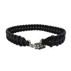 未使用 FENDI フェンディ ストラップユー レザー チェーン バッグ用 ショルダーストラップ メッシュデザイン アクセサリー ブラック レディース 古着 中古