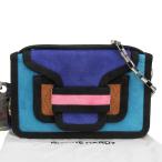 美品 PIERRE HARDY ピエールアルディ アルファ スエード チェーンショルダーバッグ マルチブルー レディース 古着 中古