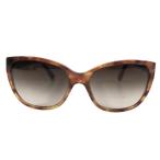 未使用 DOLCE&GABBANA ドルチェ&ガッバーナ アイウェア サングラス ゴールドロゴプレート べっ甲柄 56□13 140 ブラウン系 レディース 古着 中古