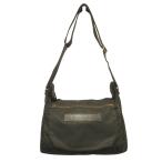 美品 Felisi フェリージ ショルダー バッグ 鞄 ナイロン レザー ロゴ パッチ 茶 ブラウン メンズ 古着 中古