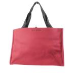 ショッピングケイトスペード 良品 Kate Spade ケイトスペード have courage 刺繍 トート ハンド バッグ フェルト チェック柄裏地 鞄 赤 レッド レディース 古着 中古