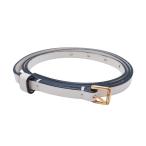  прекрасный товар MARNI Marni гладкий Touch narrow ремень 1cm ширина маленький ремень петелька модель размер 80 слоновая кость × Gold женский б/у одежда б/у 