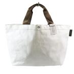未使用 Herve Chapelier エルベシャプリエ 2012PP マルシェバッグM トートバッグ ショッピングバッグ ハンドバッグ ブラン×サーブル レディース 古着 中古