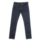  хорошая вещь 13aw Saint Laurent Paris солнечный rolan Париж стрейч обтягивающие джинсы брюки джинсы G хлеб 26 индиго голубой женский б/у одежда б/у 