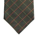  прекрасный товар MICHEL KLEIN Michel Klein .. рисунок шелк галстук постоянный Thai костюм бизнес вечеринка хаки мужской б/у одежда б/у 