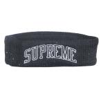  прекрасный товар 18aw Supreme × New Era Supreme New Era Logo вышивка лента для волос аксессуары для волос украшен блестками чёрный черный мужской б/у одежда б/у 