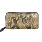 ショッピングロエベ 良品 LOEWE ロエベ パイソン レザー ラウンド 長財布 アナグラム ロングウォレット 蛇革 茶 ブラウン メンズ レディース 古着 中古