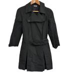 ショッピングMIUMIU 美品 miumiu ミュウミュウ ベルテッドコート サイズ38 ブラック レディース 古着 中古