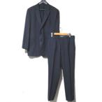  прекрасный товар ARMANI COLLEZIONI Armani koretsio-niM LINE tailored jacket + слаксы костюм выставить 52 темно-синий мужской б/у одежда б/у 