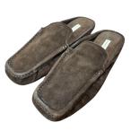  прекрасный товар HERMES Hermes замша тапочки Loafer размер 36 23cm соответствует Brown женский б/у одежда б/у 