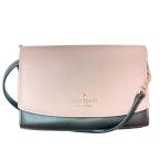 ショッピングケイトスペード 新品同様 kate spade new york ケイトスペード バイカラー ショルダーウォレット ベージュ×ブラック レディース 古着 中古