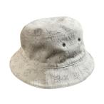 良品 LOUIS VUITTON ルイヴィトン シャポーモノグラム デニム バケットハット リバーシブル M76212 ホワイト×ブルー メンズ レディース 古着 中古