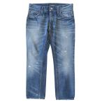 DOLCE&GABBANA ドルチェ&ガッバーナ ドルガバ デニム パンツ ボトムス ダメージ加工 ロゴプレート サイズ48 メンズ 古着 中古