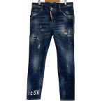 ショッピングディースクエアード 美品 Dsquared2 ディースクエアード cool girl jean ダメージ加工 デニムパンツ ジーンズ 36 インディゴブルー レディース 古着 中古