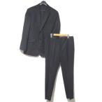  прекрасный товар VERSACE COLLECTION Versace коллекция tailored jacket + слаксы брючный костюм выставить размер 48 черный мужской б/у одежда б/у 