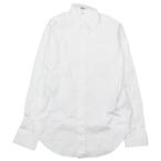 未使用 LOEWE ロエベ ユニフォーム シャツ ドレスシャツ ブラウス 長袖 カットソー コットン 37 無地 ホワイト メンズ 古着 中古