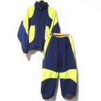  хорошая вещь 23AW Supreme Supreme Logo Piping Hooded Track Jacket track pants нейлон выставить M размер темно-синий × желтый мужской б/у одежда б/у 