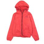 美品 Hurley ハーレー ナイロン 中綿 ジャケット ジップアップ ロゴ 刺〓 フーディー ドローコード キルティング裏地 アウター M 赤 メンズ 古着 中古