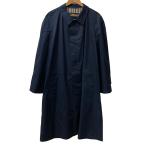  прекрасный товар Aquascutum Aquascutum gun Club проверка пальто с отложным воротником размер 42 темно-синий мужской б/у одежда б/у 
