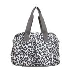  прекрасный товар LeSportsac Le Sportsac mezzo ndo Lee мех сотрудничество Leopard принт большая сумка сумка "Boston bag" черный белый женский б/у одежда б/у 