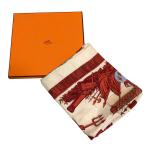 HERMES エルメス カレ90 帆船 航海 シルクスカーフ ピンク  レディース 古着 中古