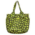 良品 MARC BY MARC JACOBS マークバイマークジェイコブス キルティング トートバッグ グレー イエロー レディース 古着 中古