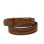 Paul Smith Paul Smith мульти- полоса кожаный ремень M бежевый многоцветный женский б/у одежда б/у 