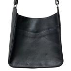 美品 IL BISONTE イルビゾンテ フィフティ レザーショルダーバッグ ブラック メンズ レディース 古着 中古